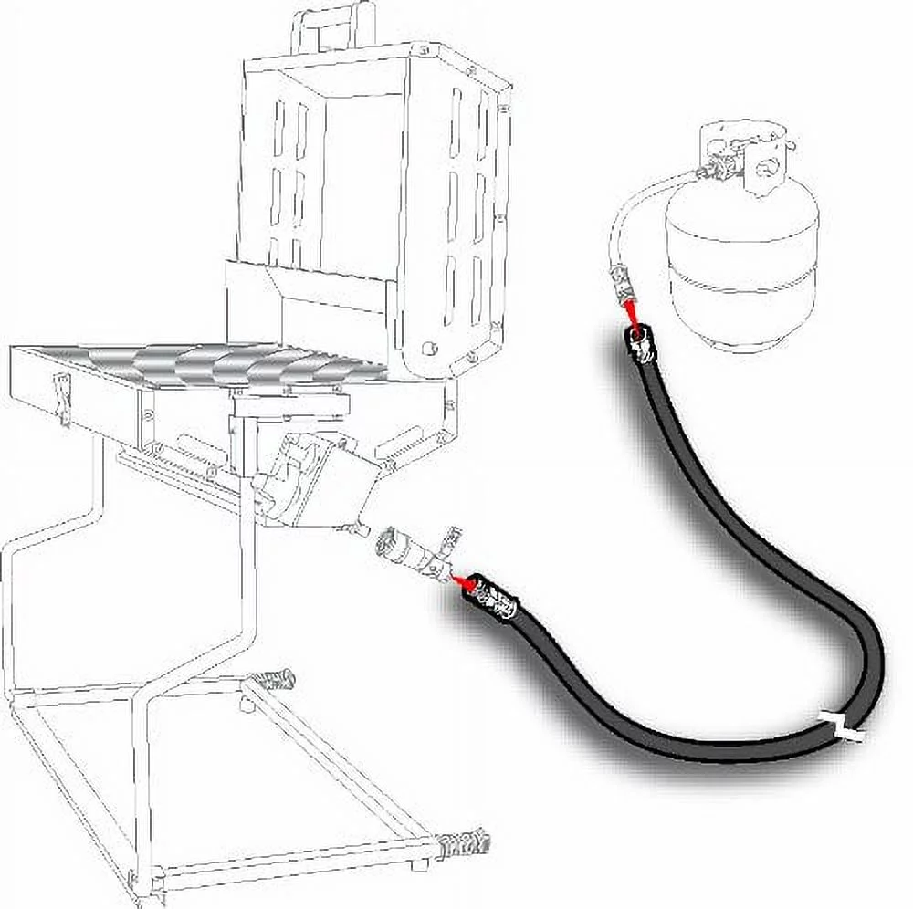 Camco 59883 Low Pressure Extension Hose for Use on a 20lb or 30lb Refillable Propane Tank