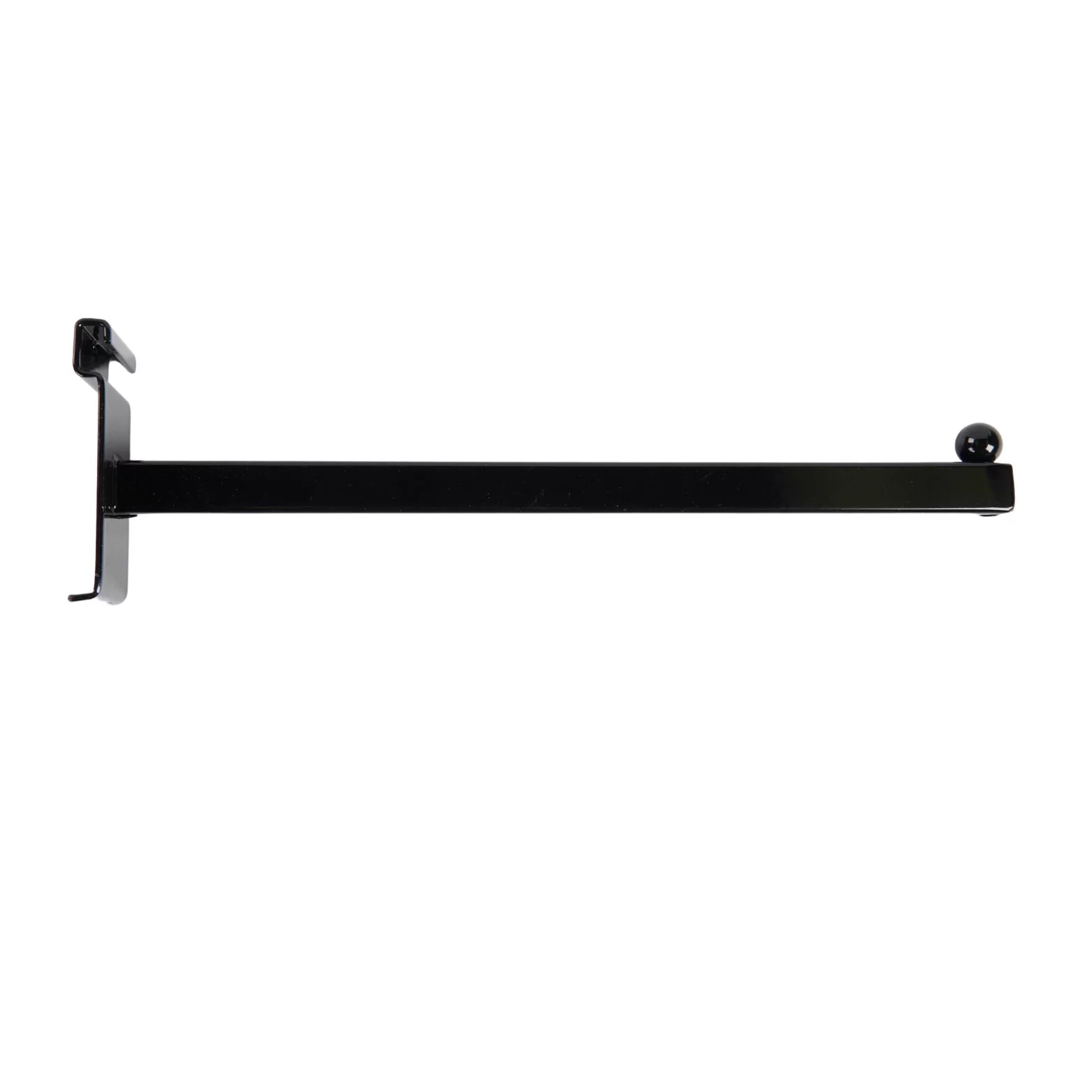 12 inch Straight Square Black Faceout for Wire Grid and Grid Wall - Pack of 5