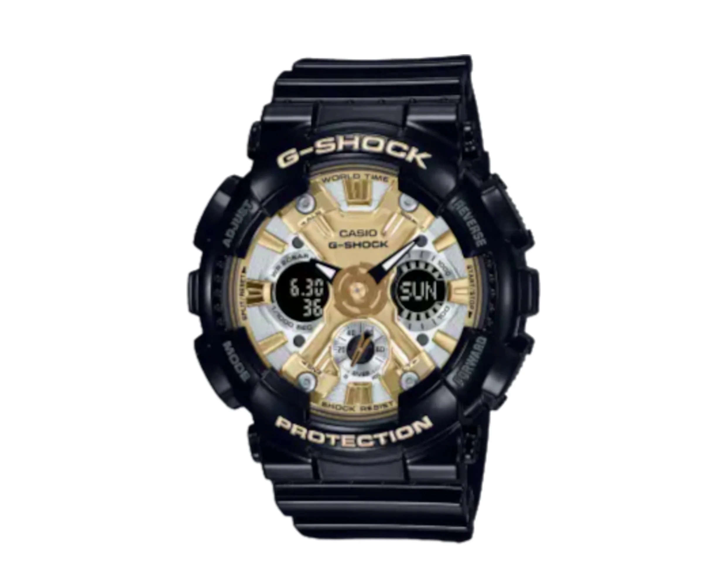 Casio G-Shock GMAS120GB Analog Digital Resin Black Women's Watch GMAS120GB-1A