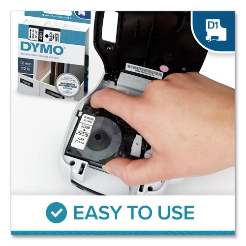 DYMO D1 High-Performance Polyester Perm Label Tape, 0.5