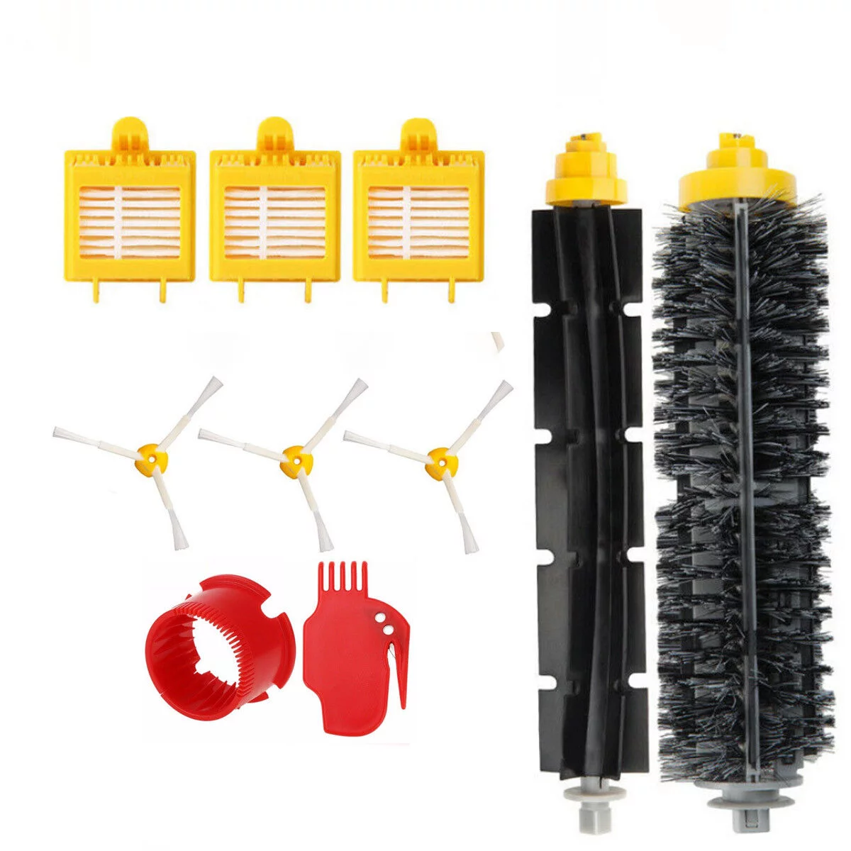 DASNITE Vacuum Filter Brush Kits For iRobot Roomba Series Replacement Parts Kit