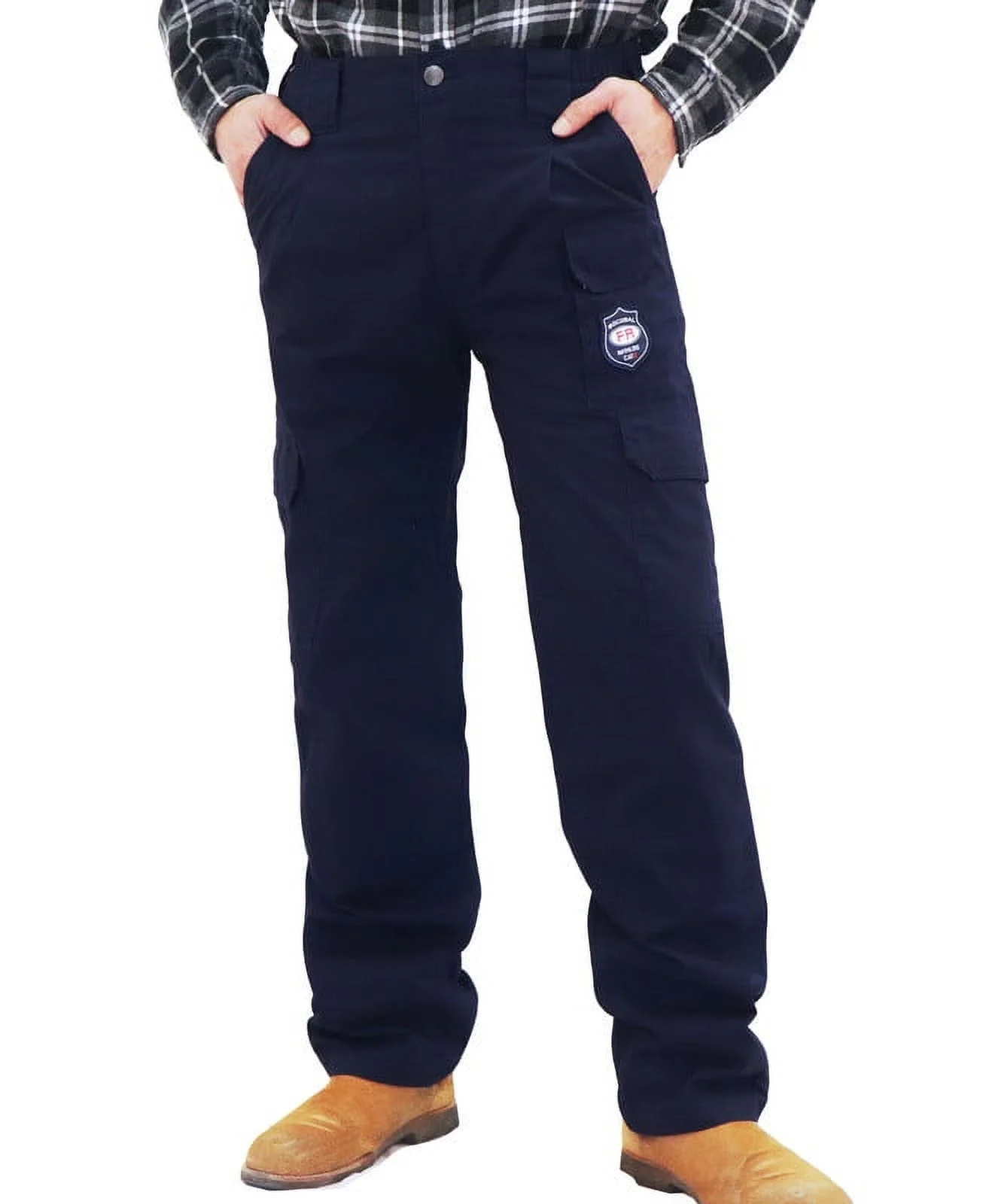 BOCOMAL Men's FR Cargo Pants Midweight 7.5oz (7 Pockets) Multi-Pockets FR Pants