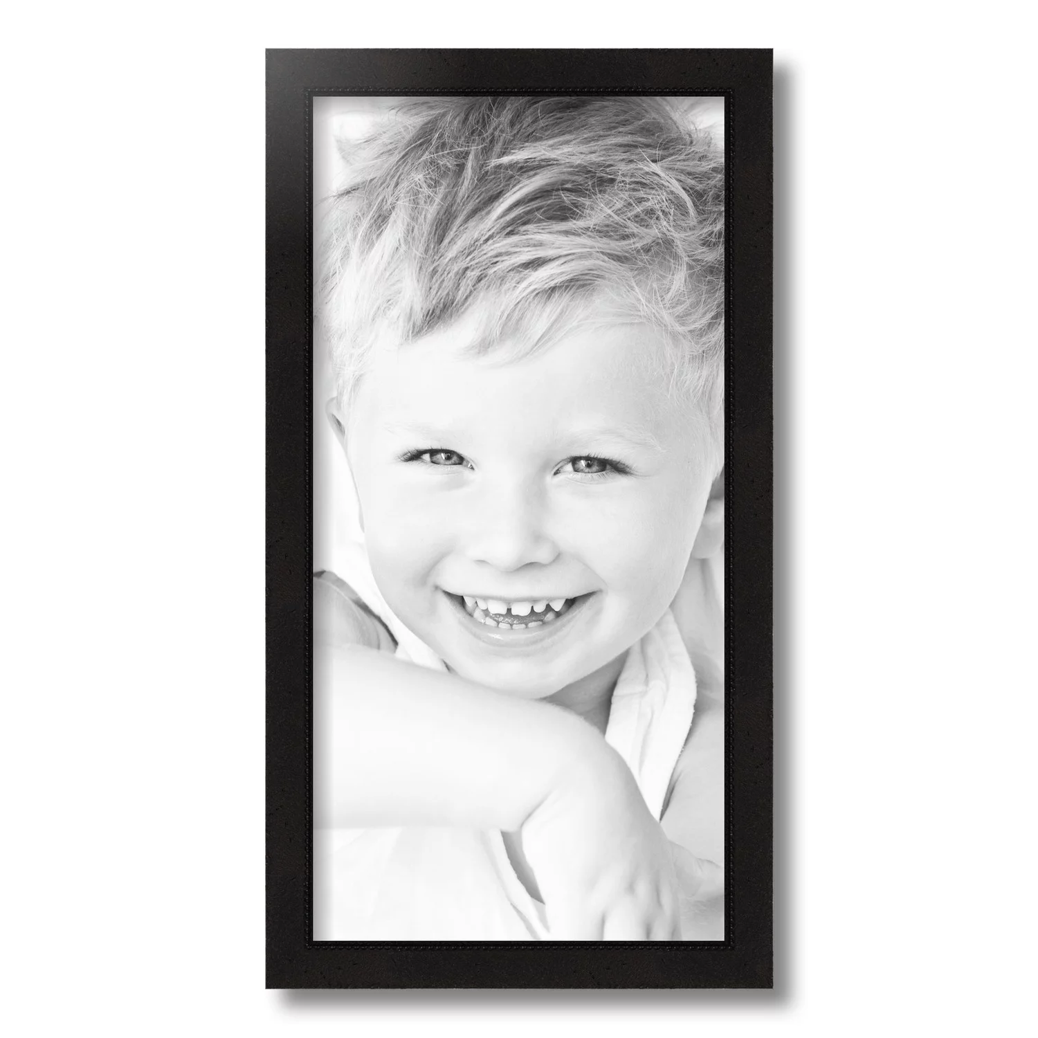 ArtToFrames 10x20 Inch Stucco Black Picture Frame, This Black Wood Poster Frame is Great for Your Art or Photos, Comes with Regular Glass (4786)