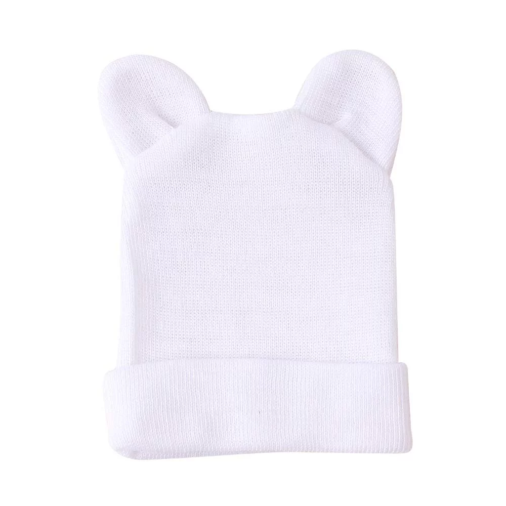 Newborn Baby Cap with Bowknot Toddler Infant Hat Baby Beanie Caps suitable for 0-3 months(Set A)