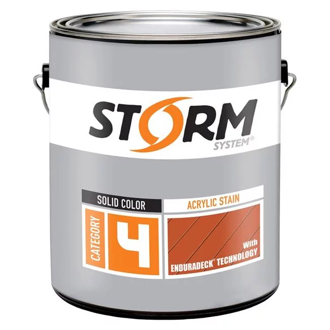Storm System 1914613 Enduradeck Solid Deep Base Acrylic Exterior Stain, 1 gal - Case of 4