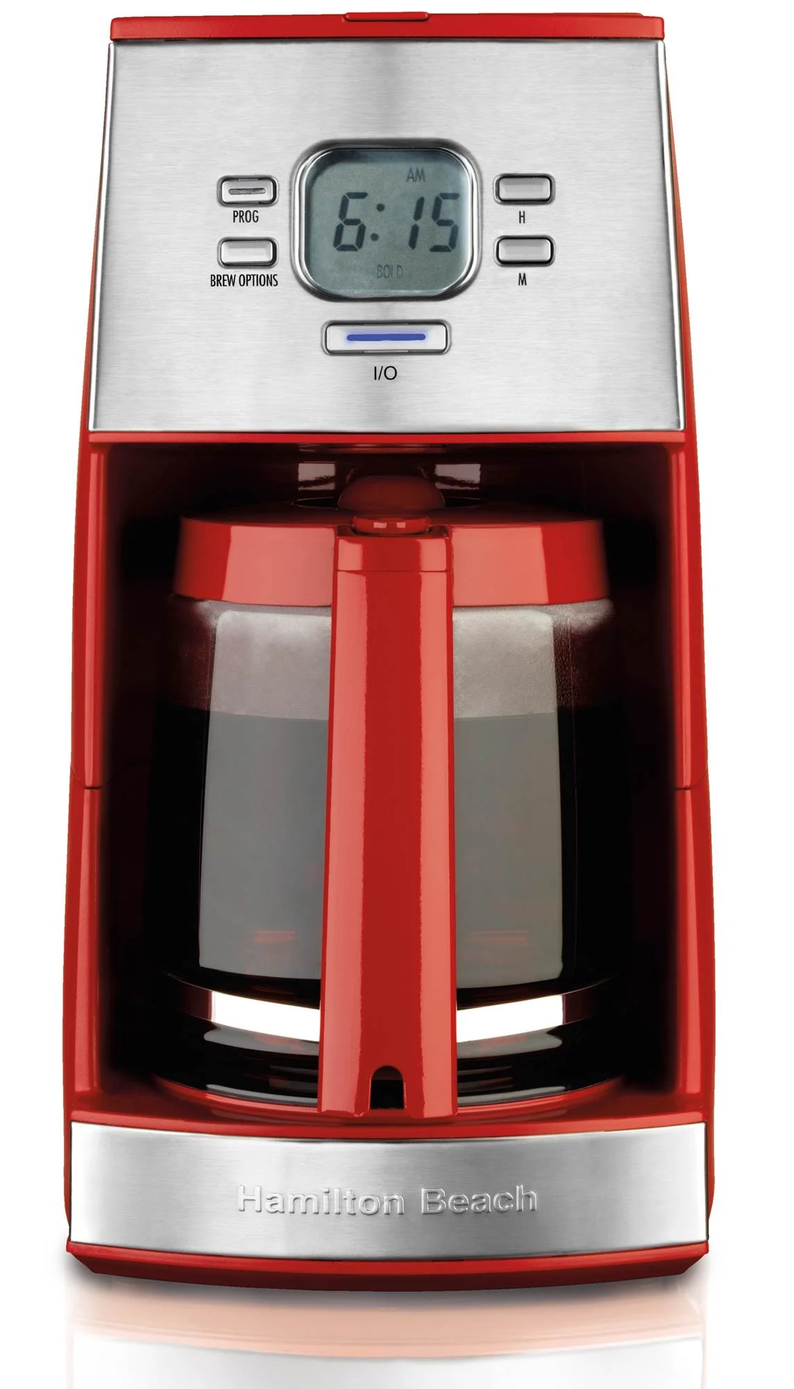 Hamilton Beach 43253R Ensemble Programmable 12-Cup Drip Coffee Machine, Red