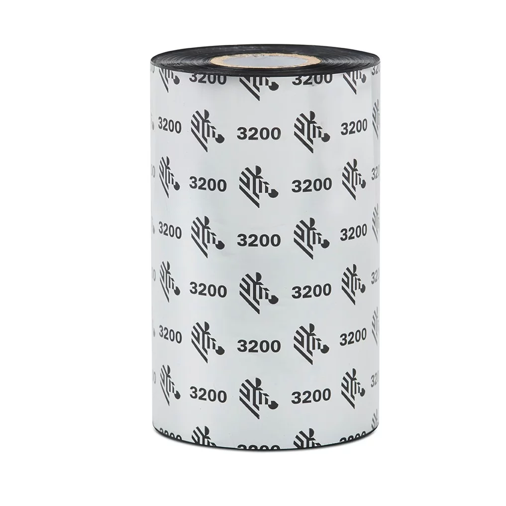 Zebra 3200 Thermal Transfer Wax/Resin Ribbon, 4.33