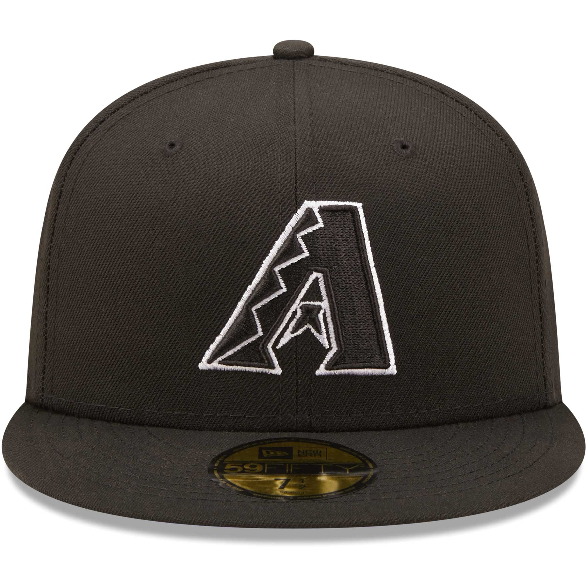 Men's New Era Arizona Diamondbacks Black on Black Dub 59FIFTY Fitted Hat
