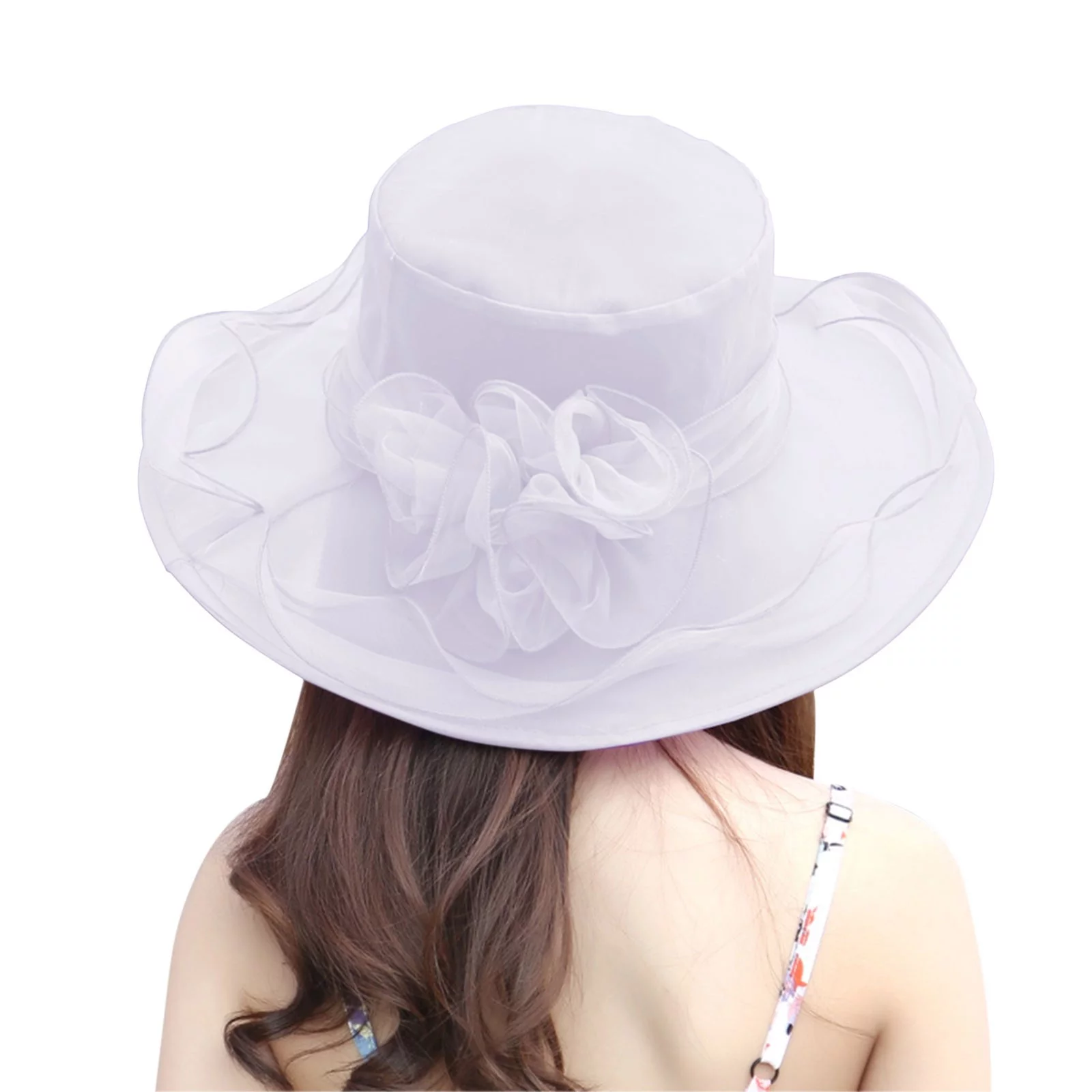 Sports Baseball Cap Women'S Headdress Hat Women'S Wedding Hat Sun Hat Flower Shade Seaside Beach Hat