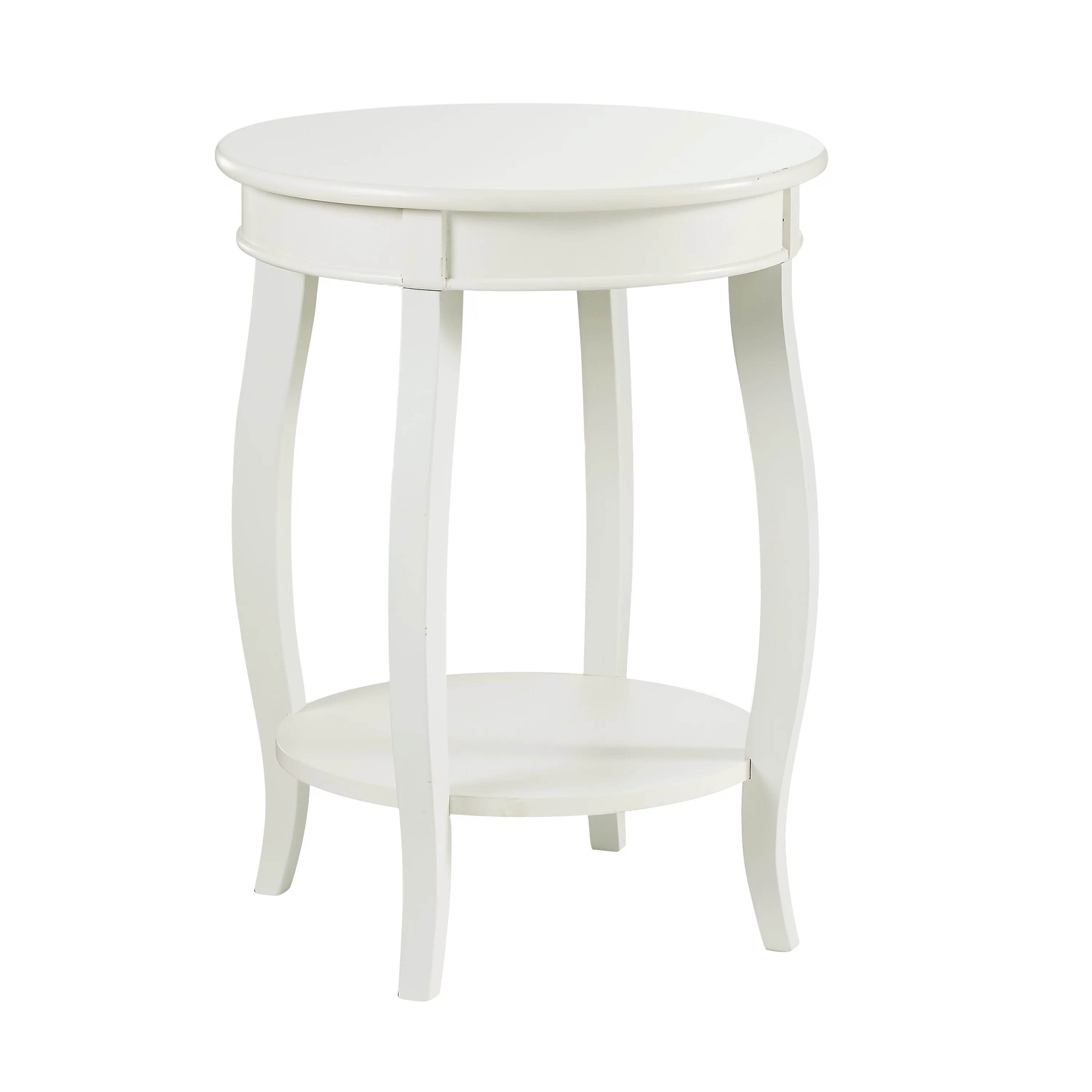 Powell Fiore Wood Side Table with Shelf, 24