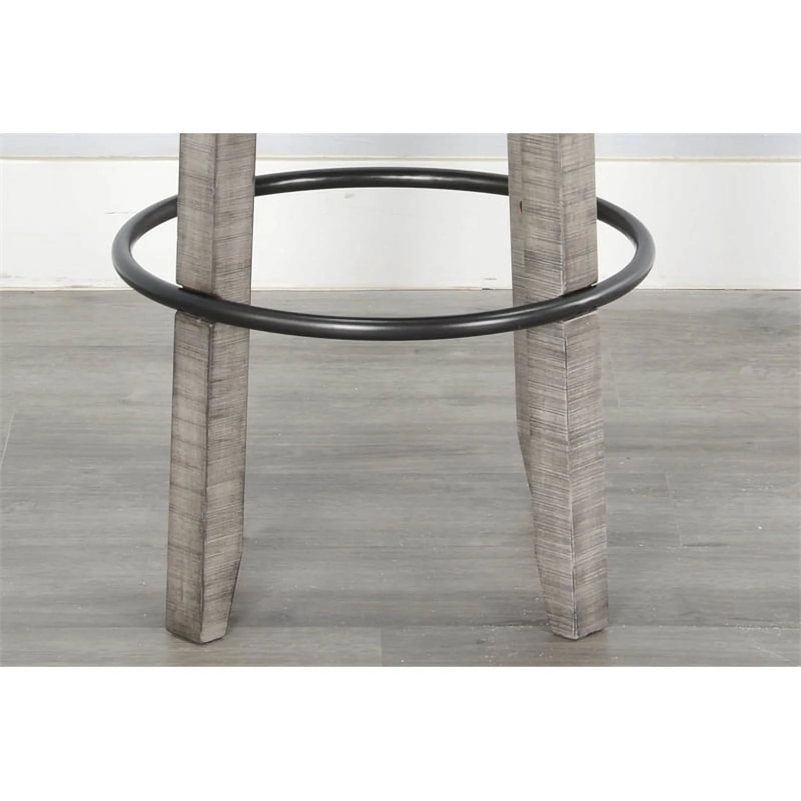 Home Bar and Swivel Bar Stools in Alpine Gray 3 Piece Set
