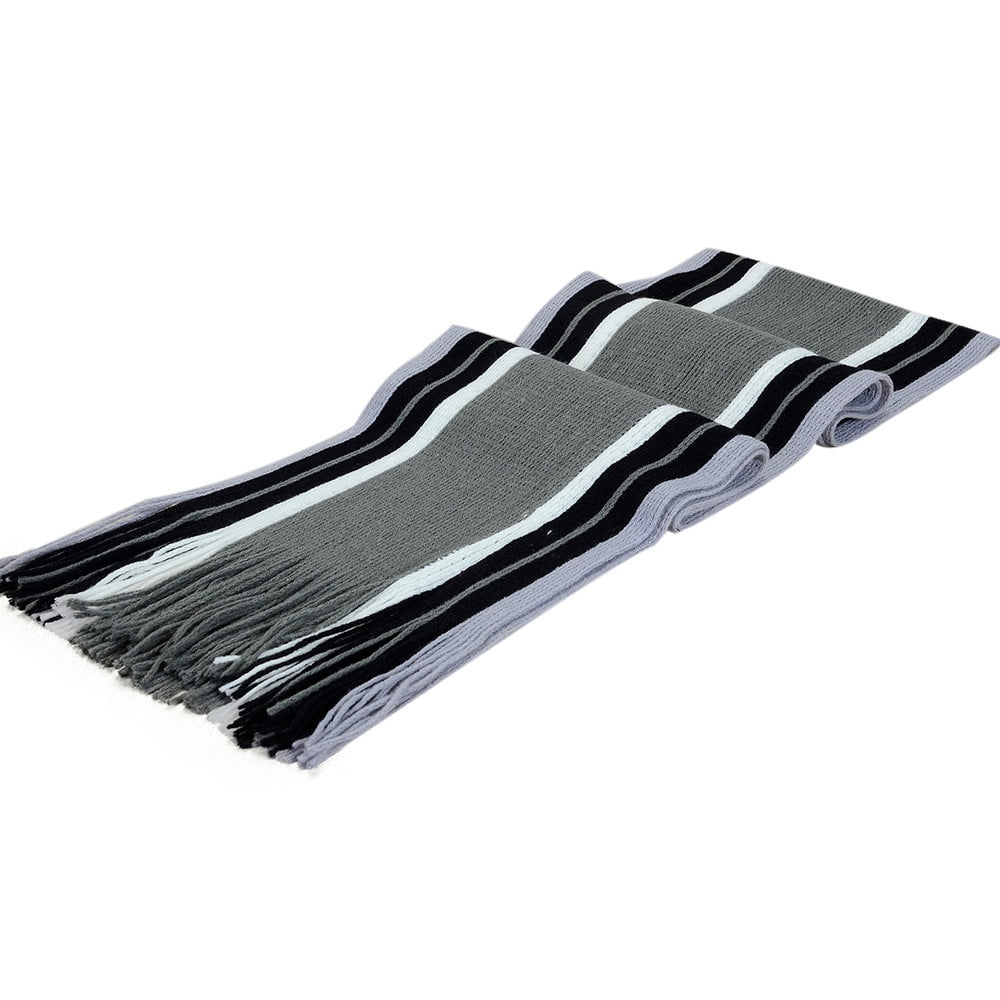 New Classic Cashmere Shawl Winter Warm Men's Fringe Striped Tassel Long Scarf GY