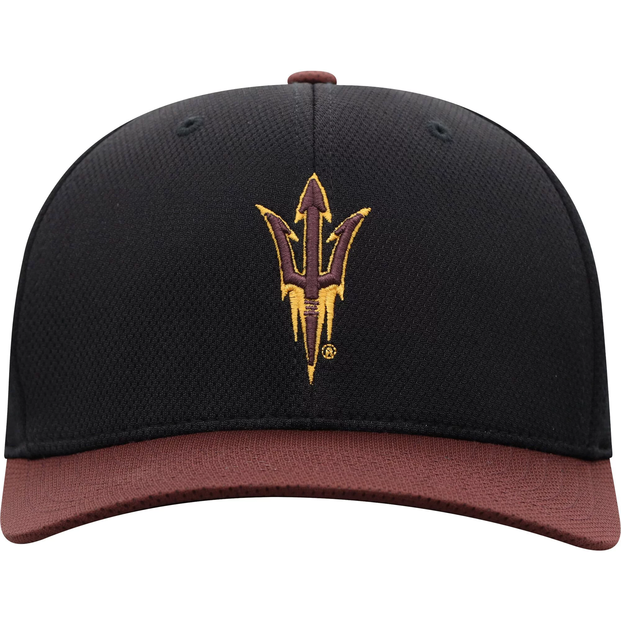 Men's Top of the World Black/Maroon Arizona State Sun Devils Two-Tone Reflex Hybrid Tech Flex Hat