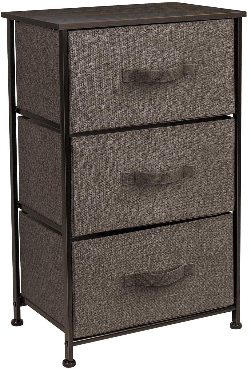 3 Drawers Chest Dresser - Brown
