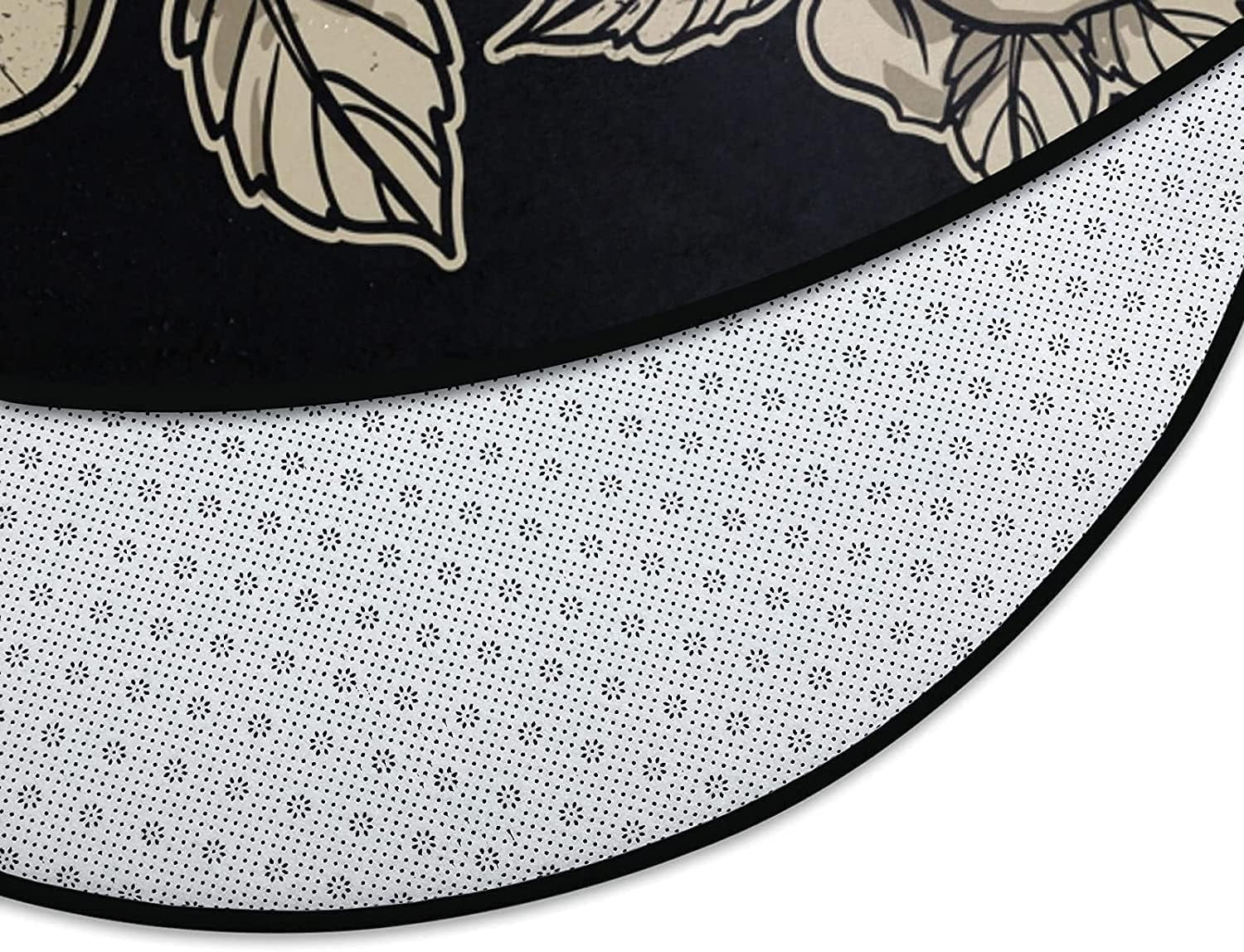 PKQWTM marble texture Silk Round Area Rugs Diameter 3 x 3ft Floor Carpet Mat for Living Dinning Room Bedroom Kitchen Hallway Office Decor