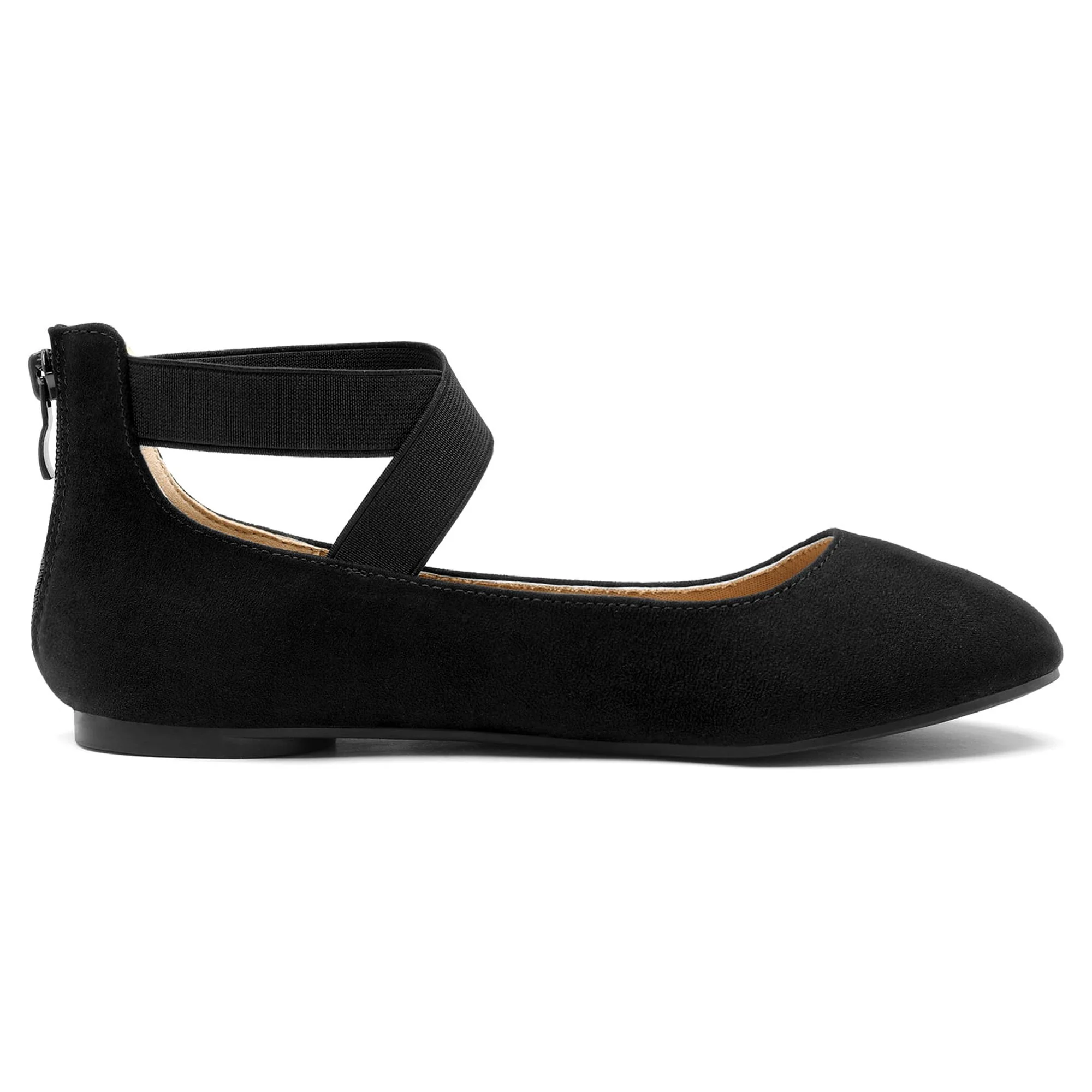 Dream Pairs Womens Ballet Flats Elastic Ankle Strap Mary Jane Slip On Shoes