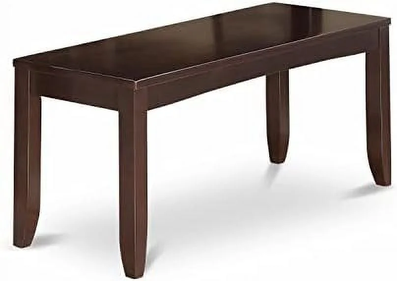 NLIBOOMLife LYB-ESP-W Lynfield Dining Room Bench with Solid Wood Seat 52x15x18 Inch Espresso