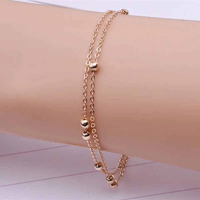 Lightning Love Bracelets Copper Beads Bracelet Luxury Pearl Chain Link Bracelets Women Ladies OL Style