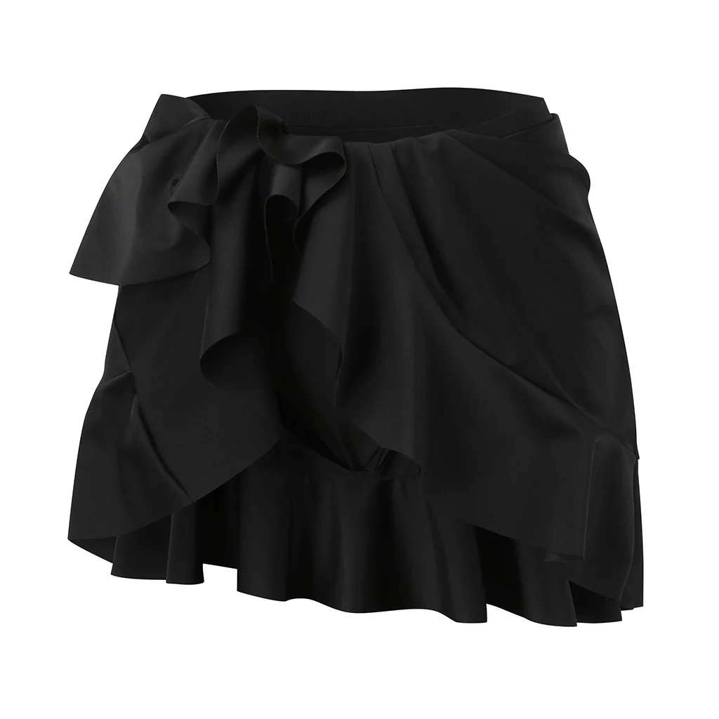 Inkach Women Bikini Bottom Tankini Swim Skirt Pocket Short Beach Dress Swimwear Pants