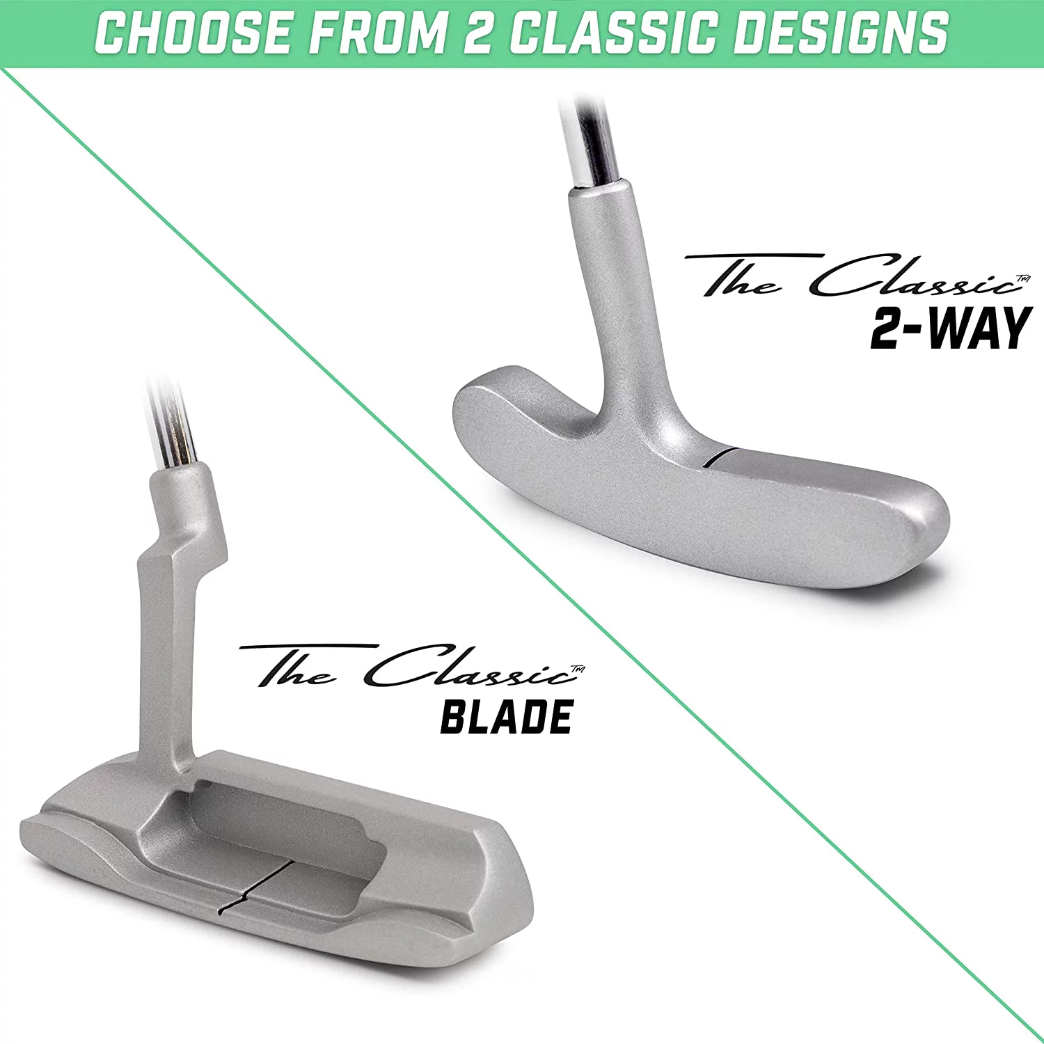 GoSports Classic Golf Putter - Tour Blade Design with Premium Grip and Milled Face - Right Handed 35