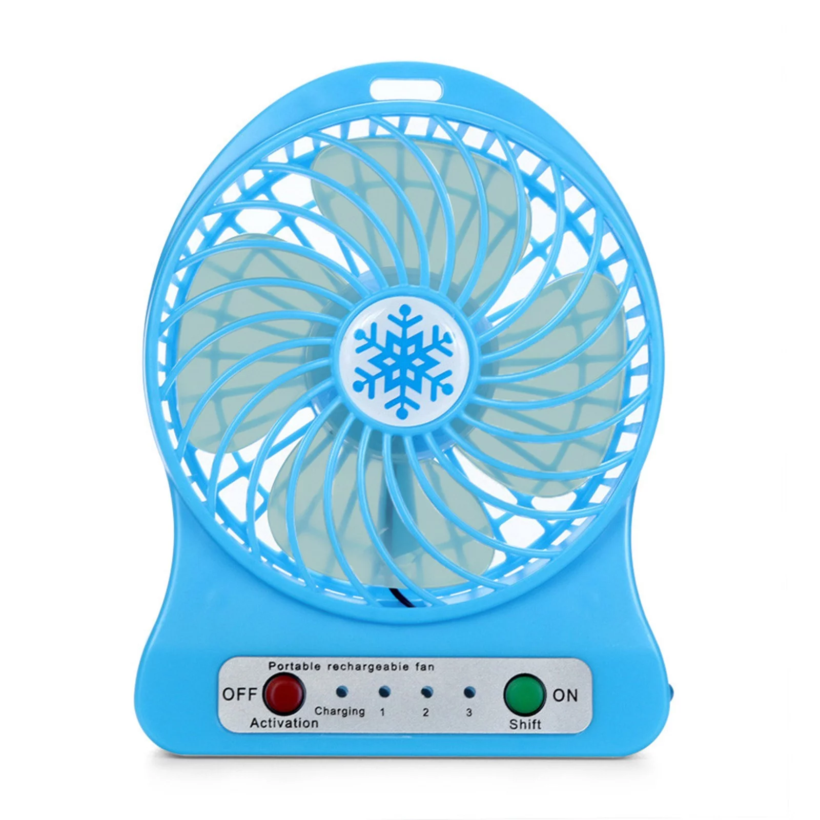 Up to 50% off! YOHOME Portable Rechargeable LED Light Fan Cooler Mini Desk USB 18650 Battery