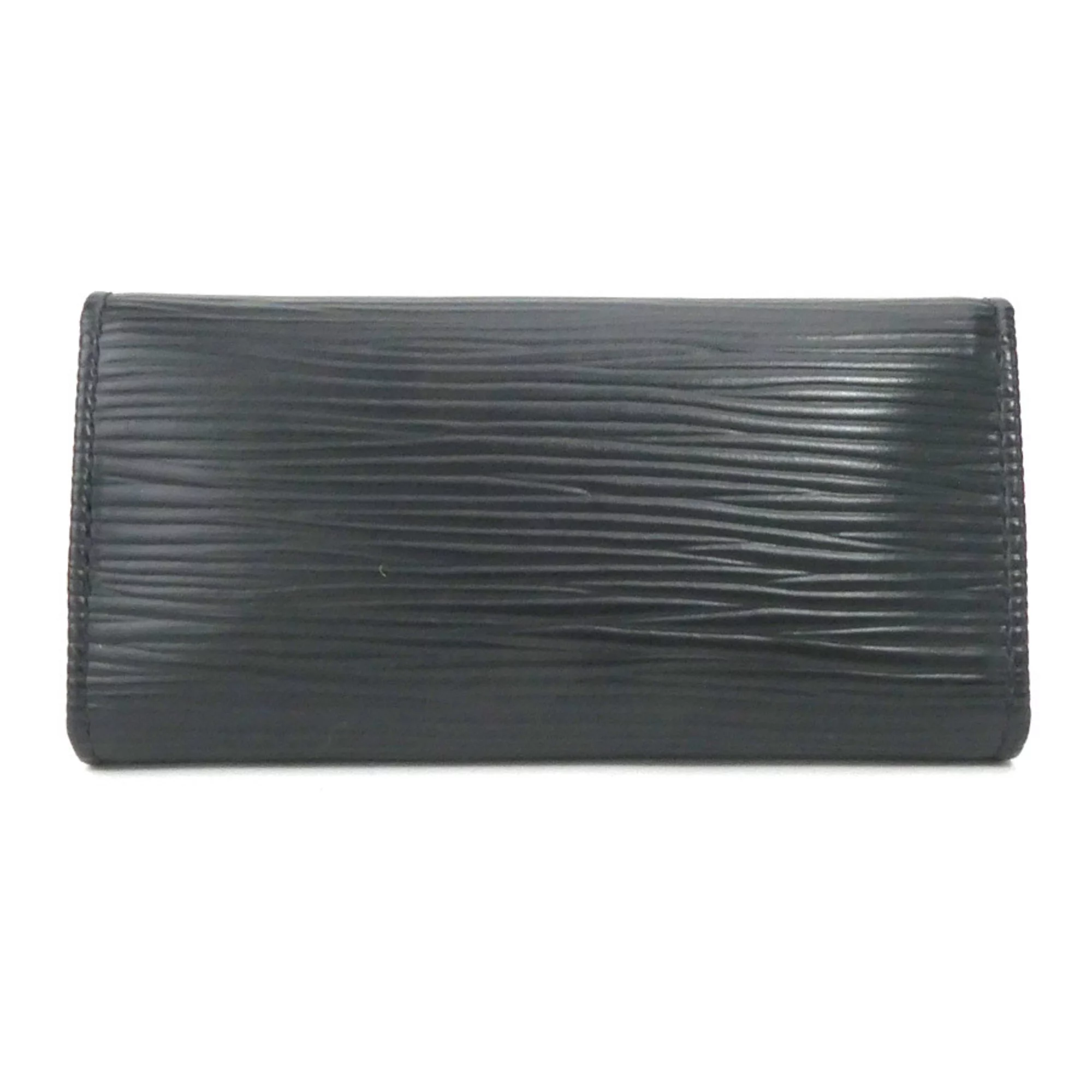 Pre-Owned Louis Vuitton LOUIS VUITTON Key Case Epi Multicle 4 Leather Noir Men's M63822 r9609f (Good)