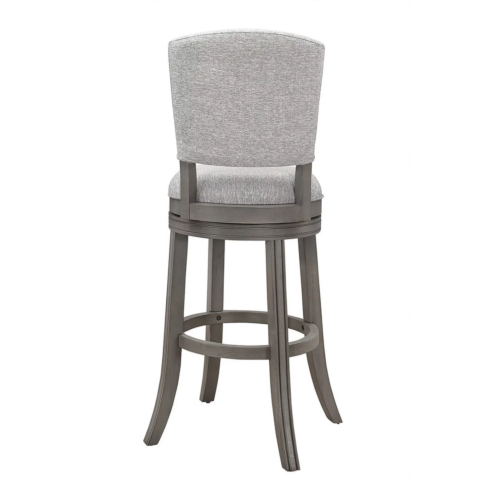Home Square 3 Piece Swivel Wood Counter Stool Set in Antique Gray