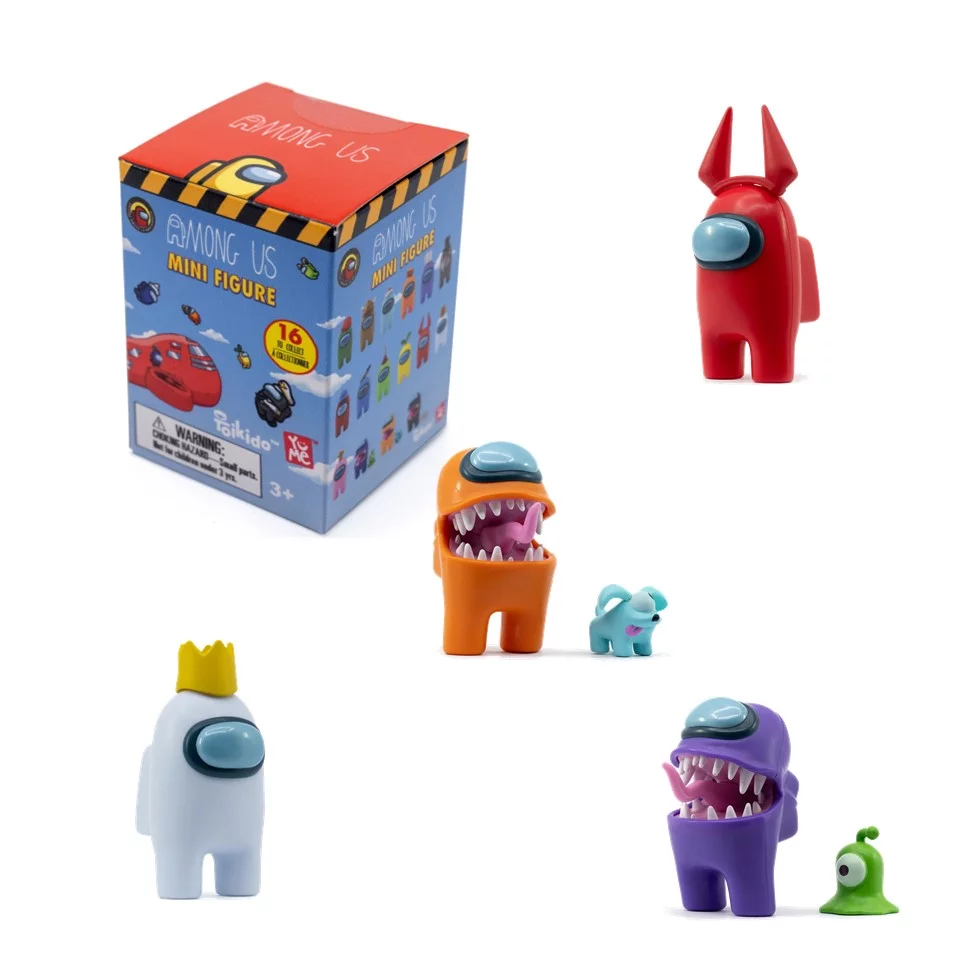 Among Us 2in Mini Figures Collectible Surprise Blind Box Crewmate and Impostors with Accessories