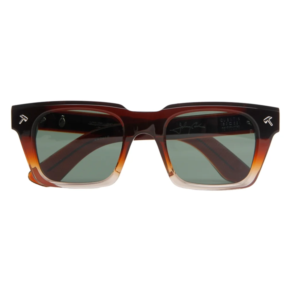 JMM Limited Edition Men's Quentin Square Frame Acetate Sunglasses - Brown