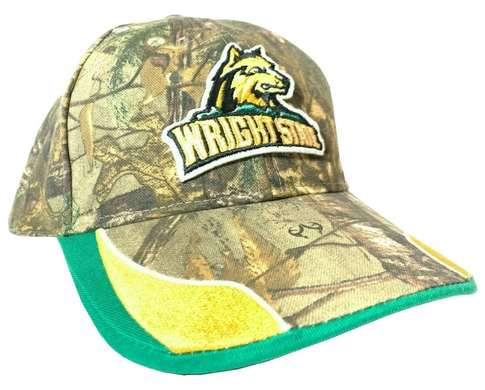 Wright State University Raiders NCAA Outdoor Camo Adjustable D-Fit Strap Hat