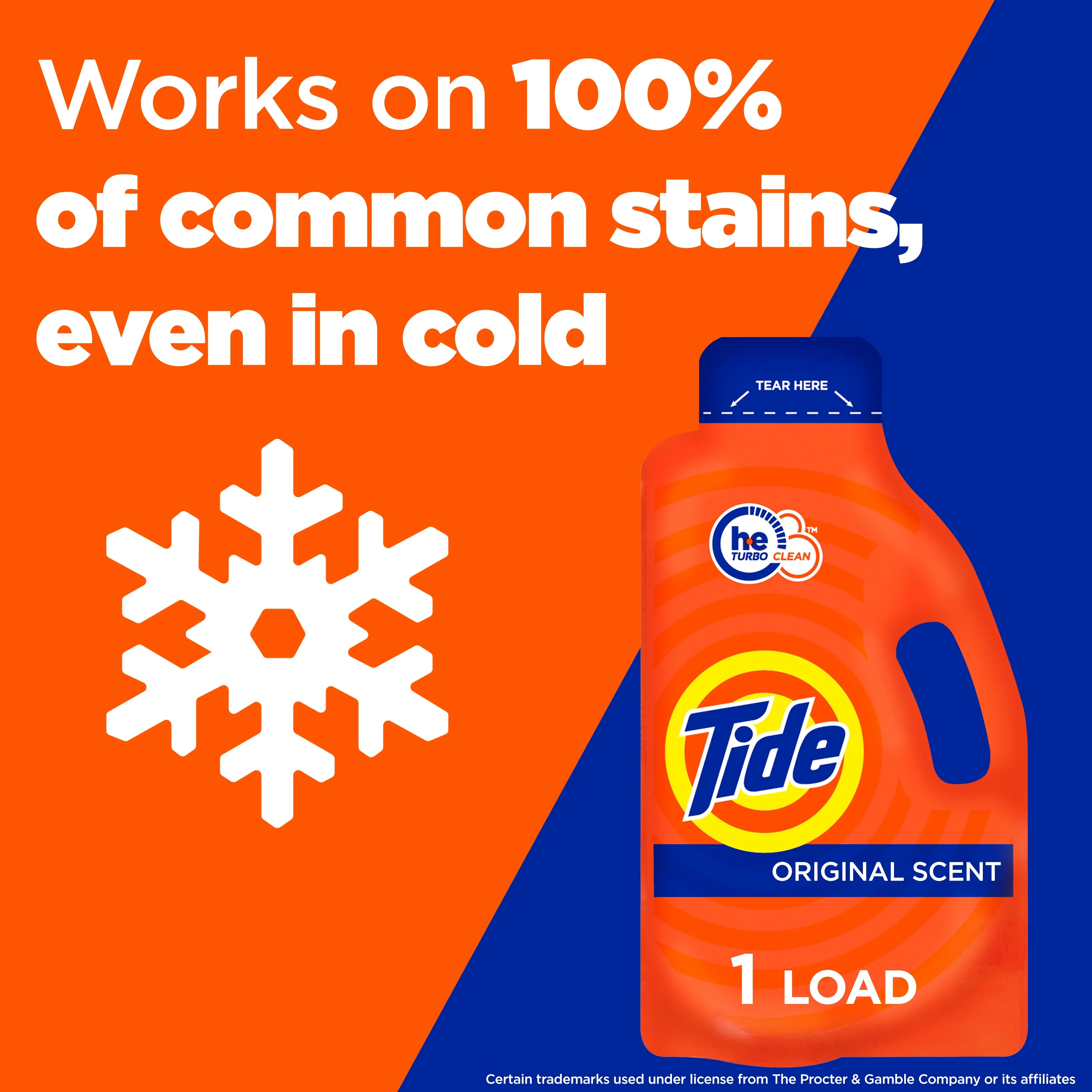 Tide Ultra Concentrated Laundry Detergent and Washing Soap, Travel Size, Fresh, 1.6 oz