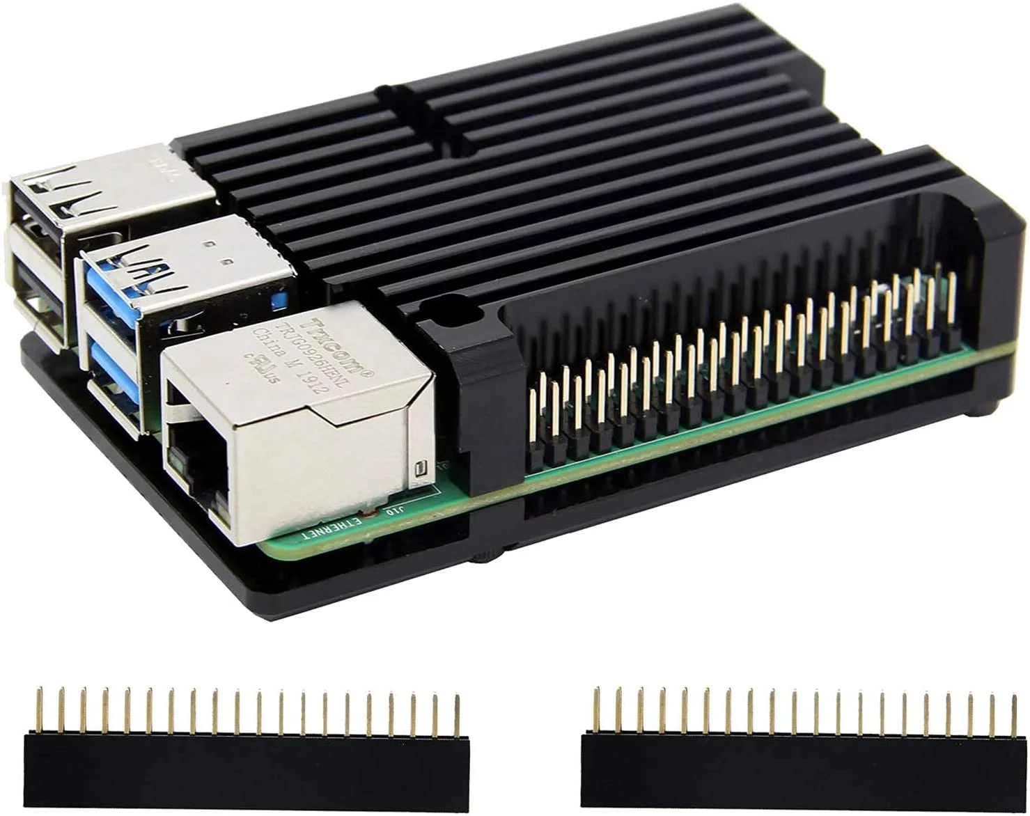 Raspberry Pi 4 Armor Case, Raspberry Pi 4 Computer Model B Armor Aluminum Alloy Passive Cooling Case