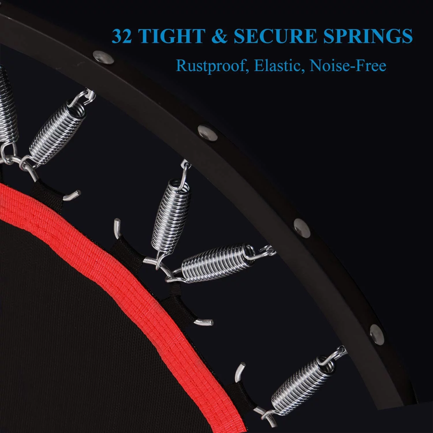 RedSwing Mini Trampoline Rebounders for Adults, 40/50'' Folding Fitness Trampoline Workout with Removable Bar