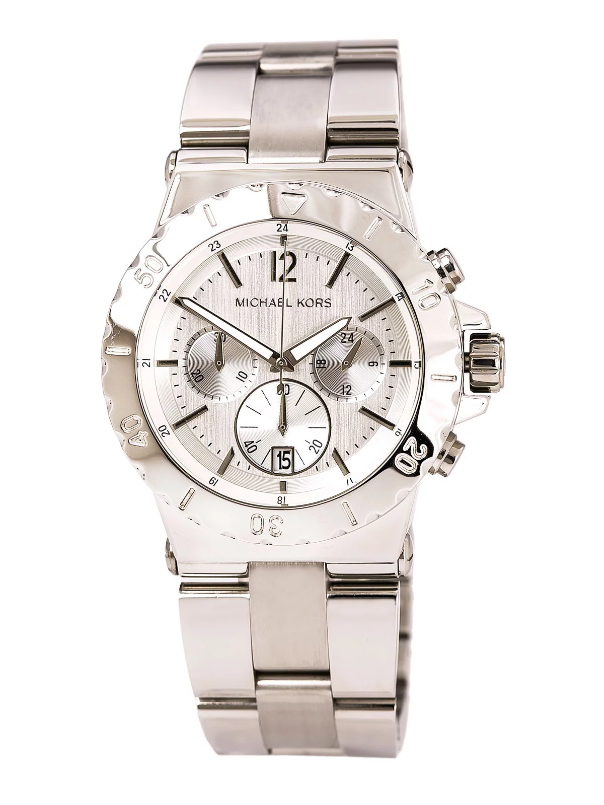 MK5312 Women's Dylan Silver Tone Dial Stainless Steel Bracelet Chronograph Watch