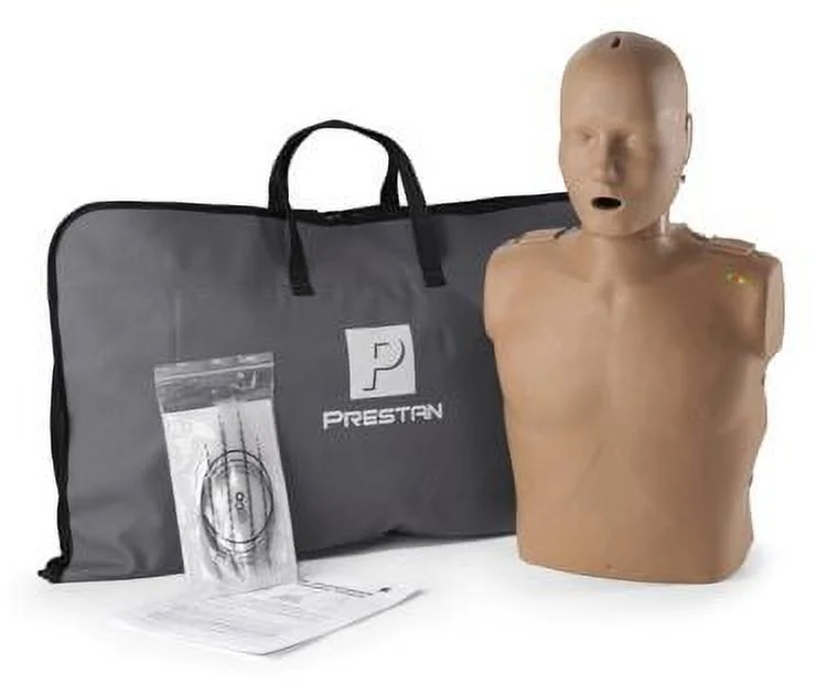 Prestan CPR Training Dark Skin Tone Adult Training Manikin with CPR Training Monitor