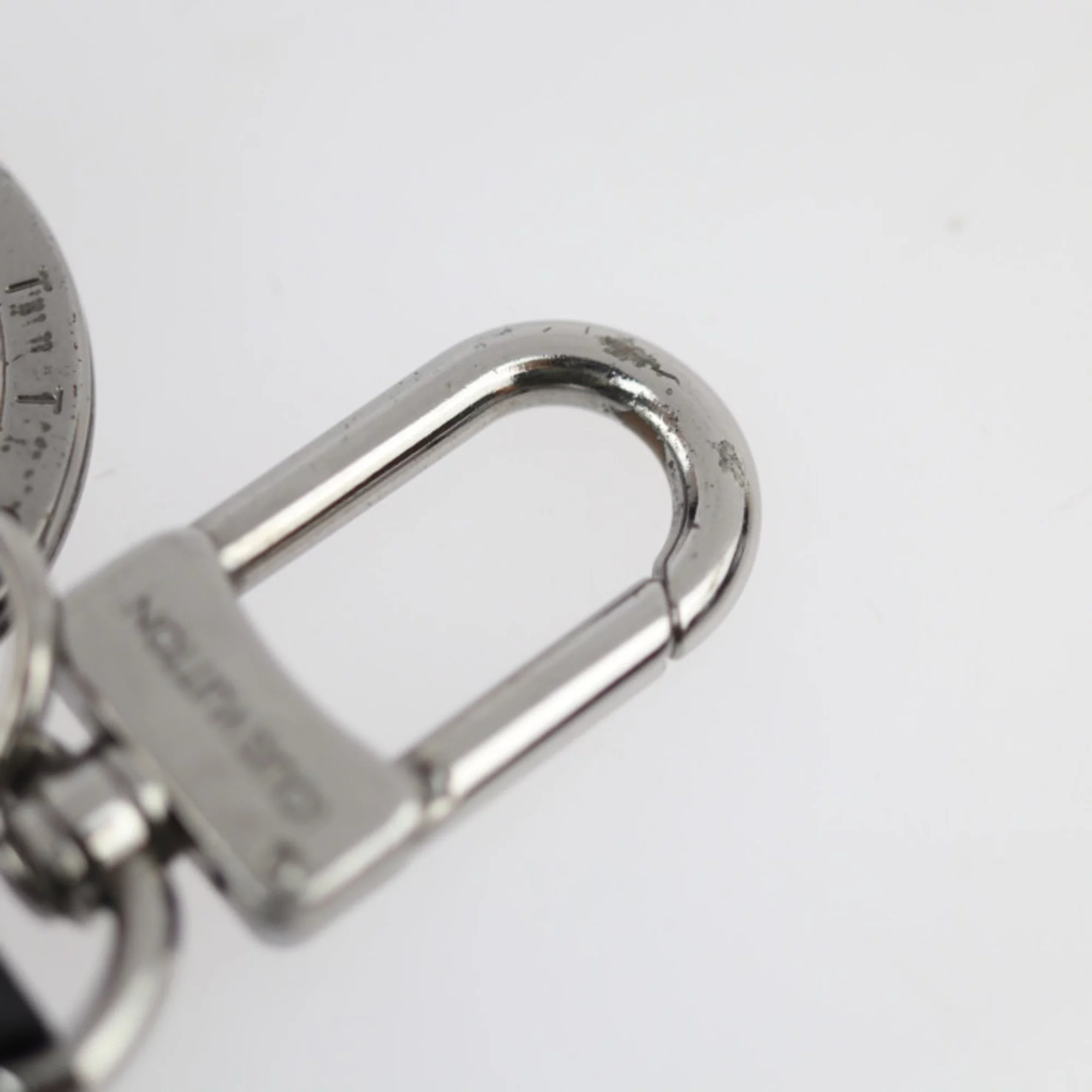 Pre-Owned LOUIS VUITTON Louis Vuitton Portocre paddock key holder M68307 monogram canvas leather brown blue green white silver metal fittings ring bag charm (Good)