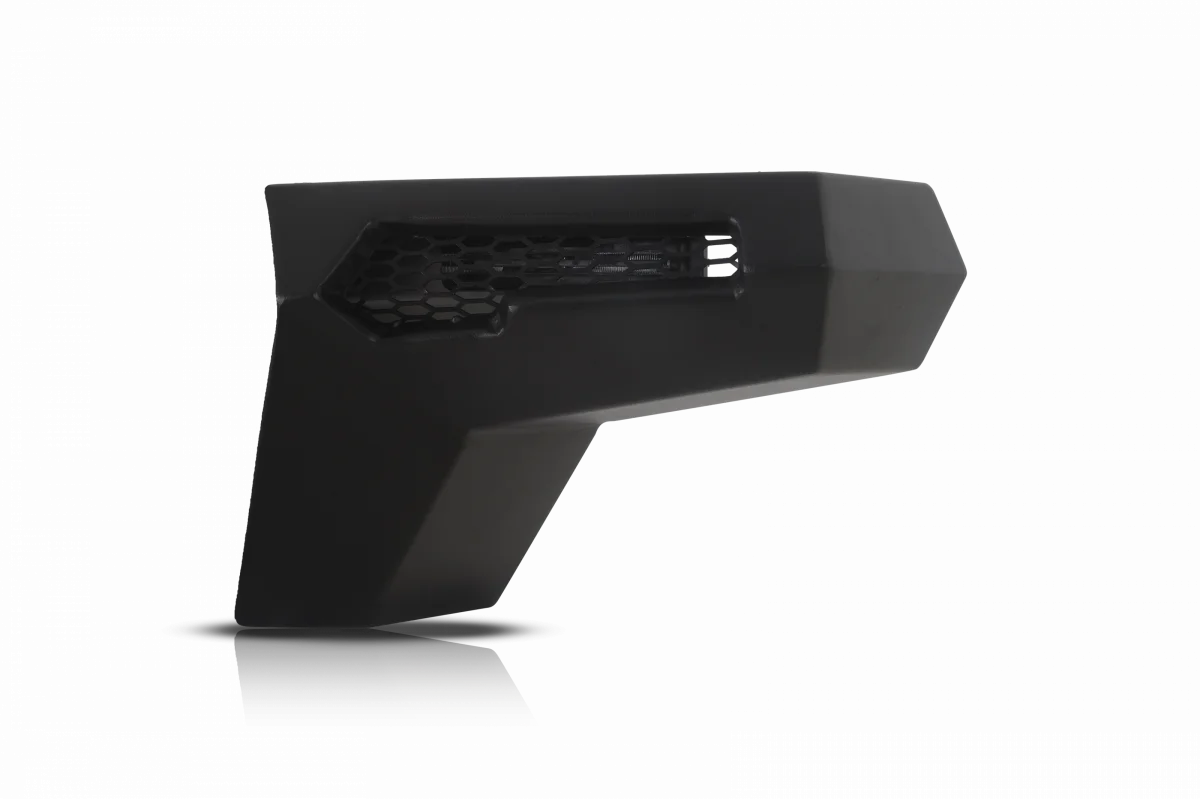 Attica 2018-2024 Fits Jeep Wrangler JL 2019-2024 Gladiator Black Powder Coated Steel Front Bumper Modular Wings ATTJL01A110-1-BX