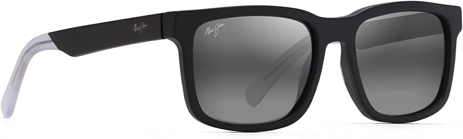 Maui Jim Stone Shack Neutral Grey Square Unisex Sunglasses 862-02 55