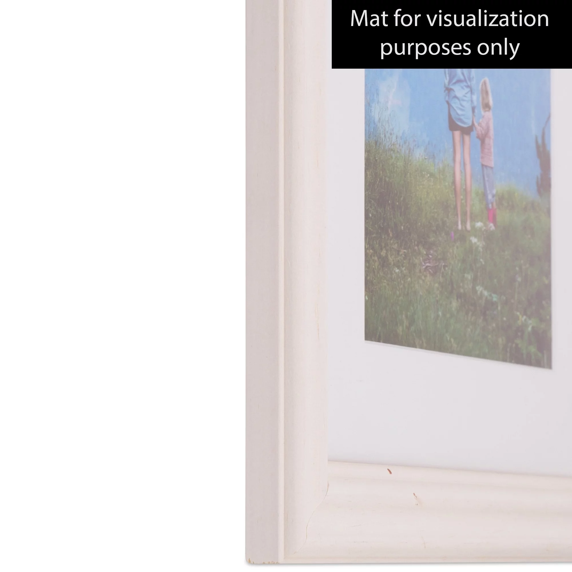 ArtToFrames 20x24 Inch White Picture Frame, This White Wood Poster Frame is Great for Your Art or Photos, Comes with 060 Plexi Glass (4443)