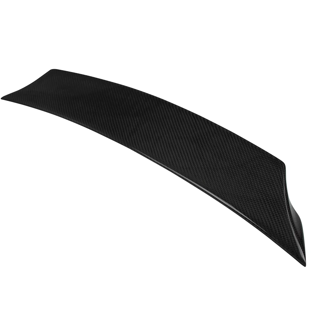 Ikon Motorsports Compatible with 16-21 Honda Civic 10th 4Dr Sedan Ikon Style Trunk Spoiler - Carbon Fiber CF