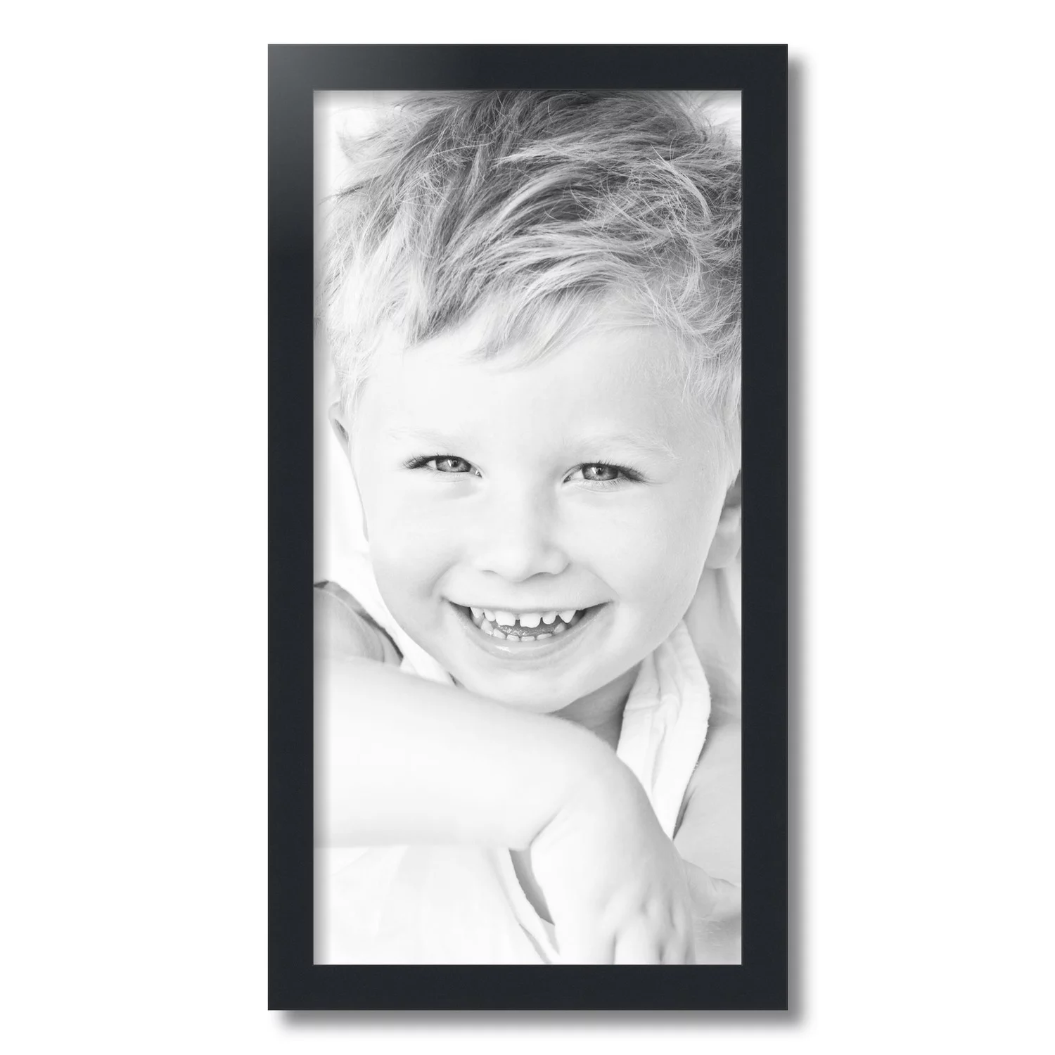 ArtToFrames 12x24 Inch Black Picture Frame, This Black MDF Poster Frame is Great for Your Art or Photos, Comes with 060 Plexi Glass (3943)