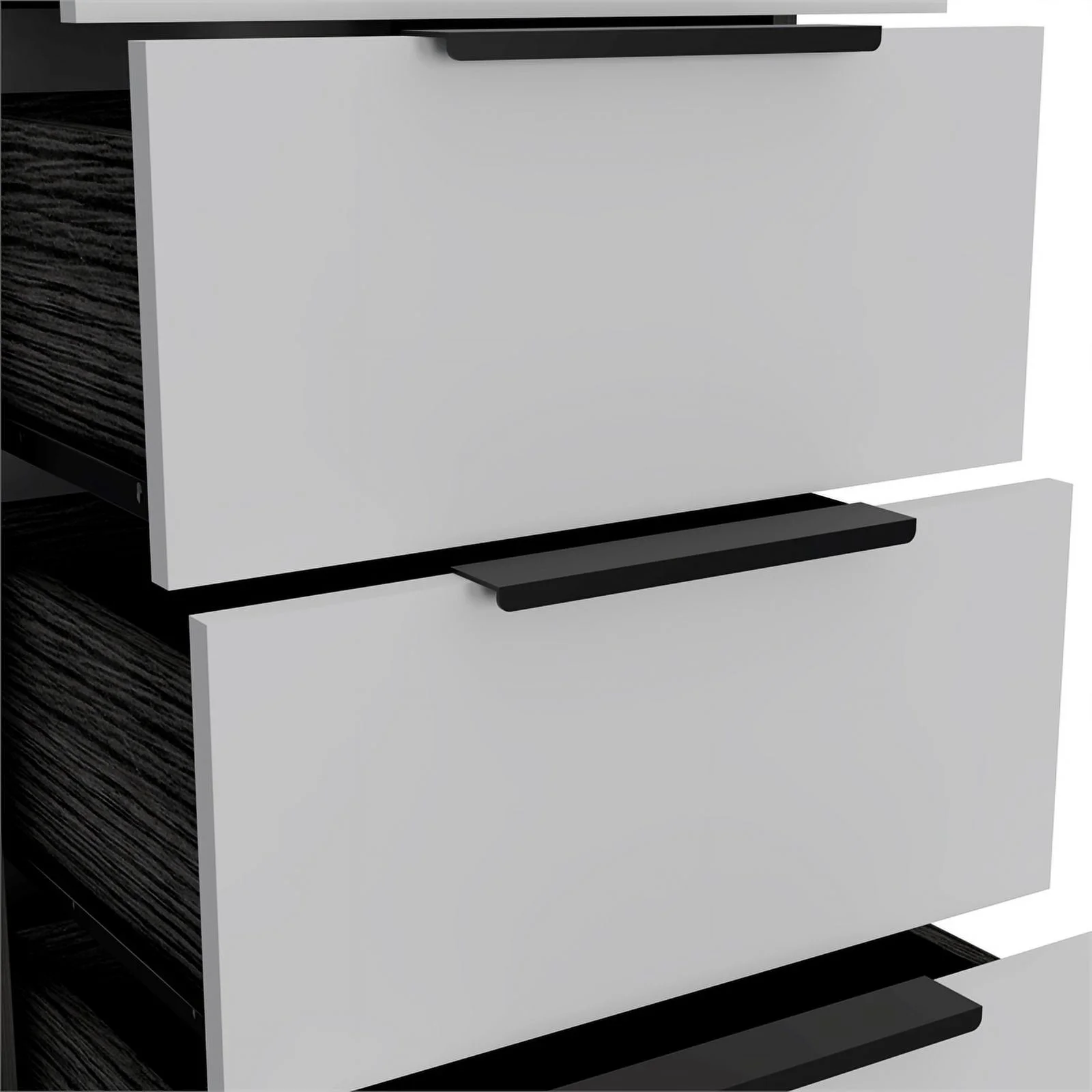 Home Square 2-Piece Set with 3 Drawer Dresser and 5 Drawer Dresser In Smoky Oak