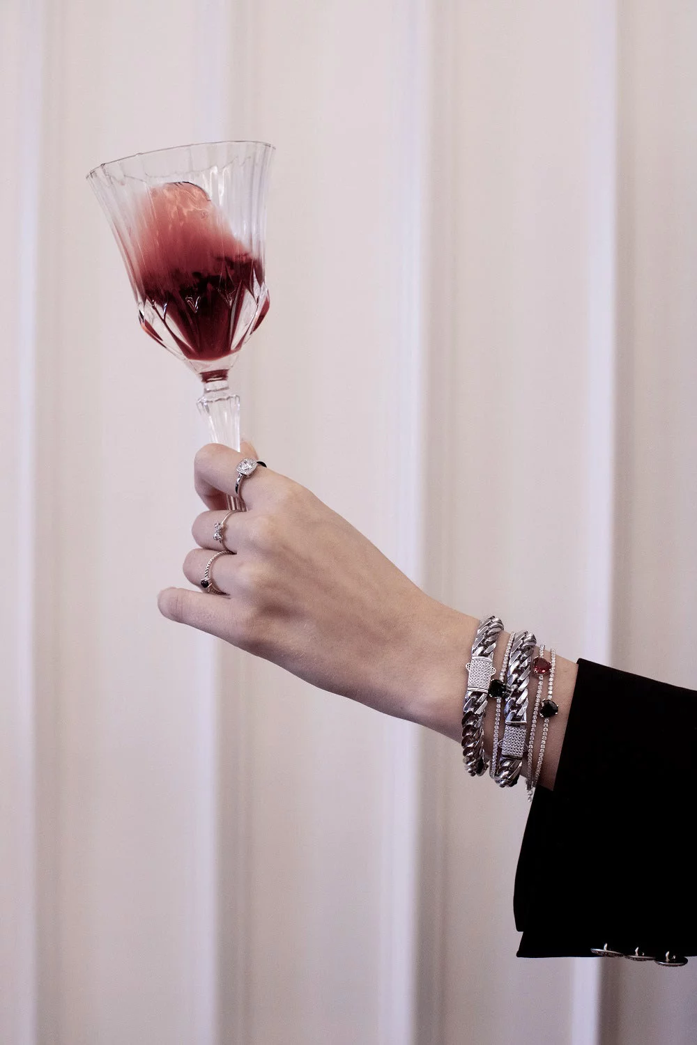 10mm 925 Sterling Silver Hollow Curb Chain Bracelet 8.4 in, Diamond Cut Flat Link Chain Bracelet for Men Zirconia Crystal Full Diamond Clasp