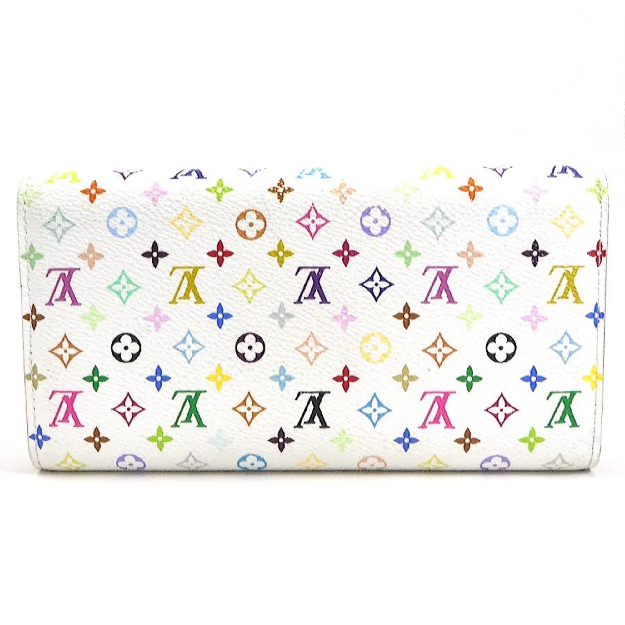 Pre-Owned LOUIS VUITTON Long Wallet Monogram Multicolor Portefeuille Sarah Bronze Gold Ladies (Good)