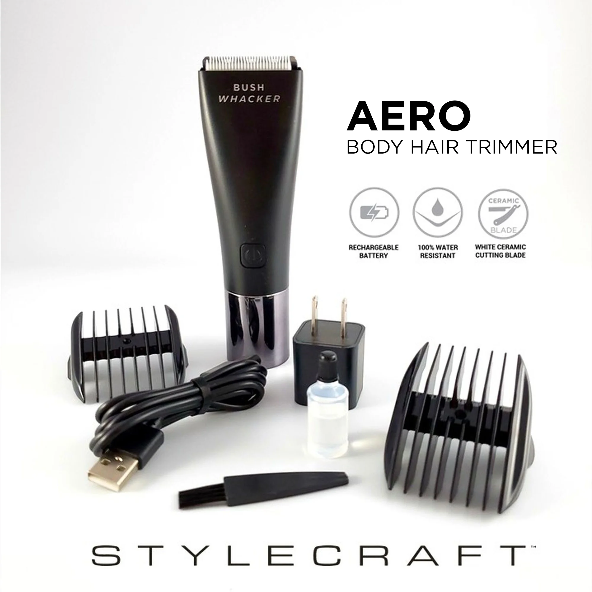 StyleCraft Aero Cordless Personal Water Resistant Hair Groomer and Trimmer