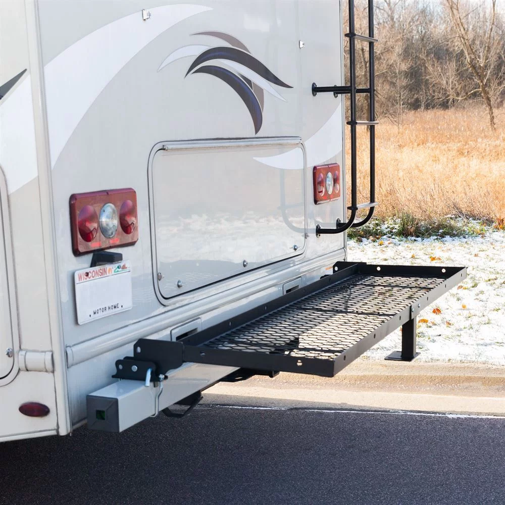Elevate Outdoor 71.75in W Rear RV Frame Storage Rack - 200 lb. Capacity