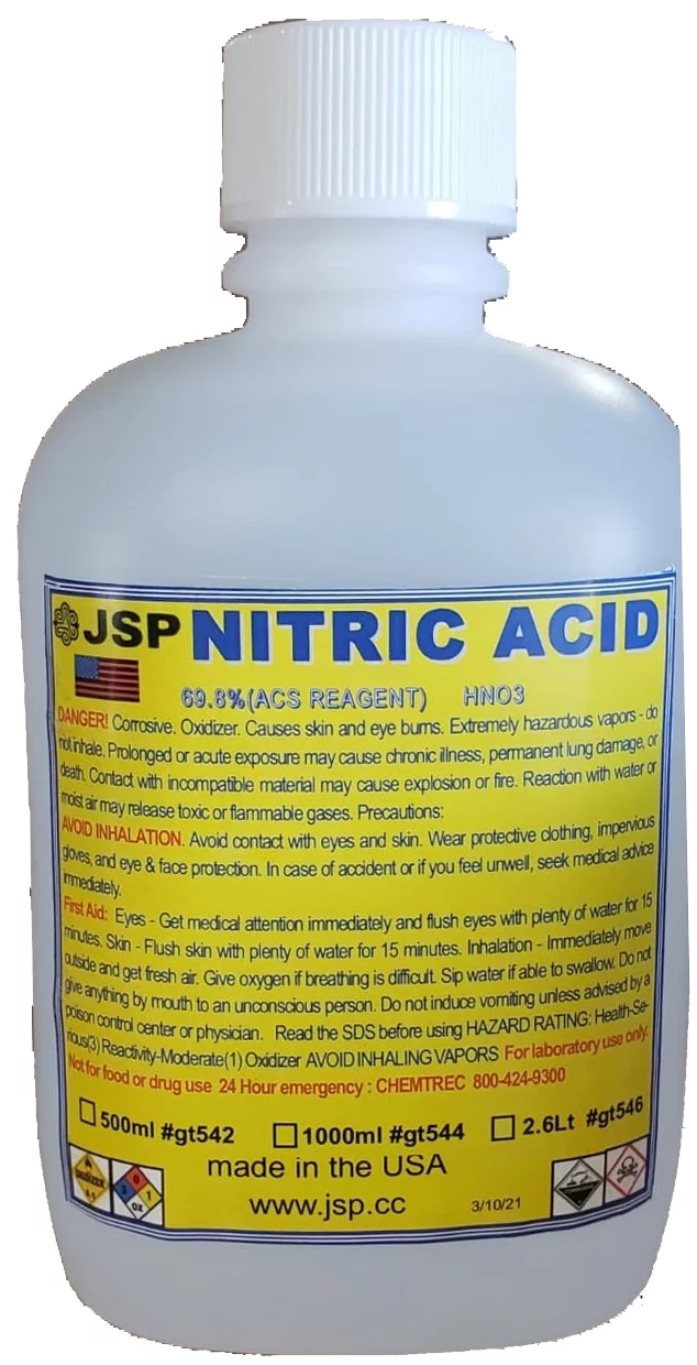 Nitric Acid 69.9% 32 ounces