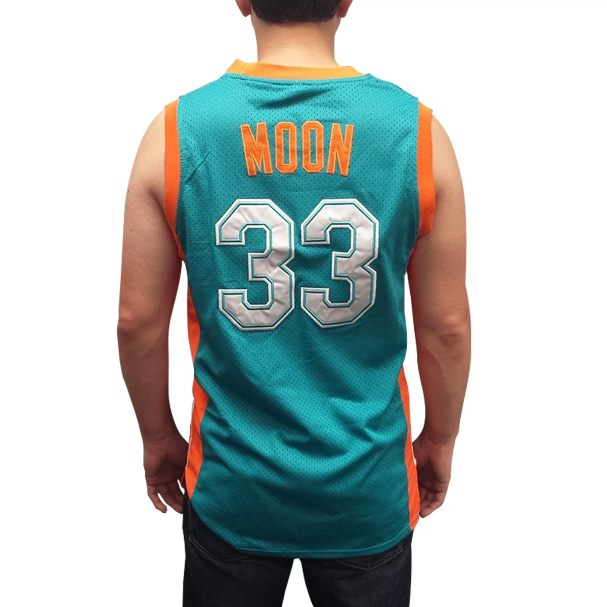 Jackie Moon #33 Flint Tropics Green Basketball Jersey Semi Pro Costume Movie