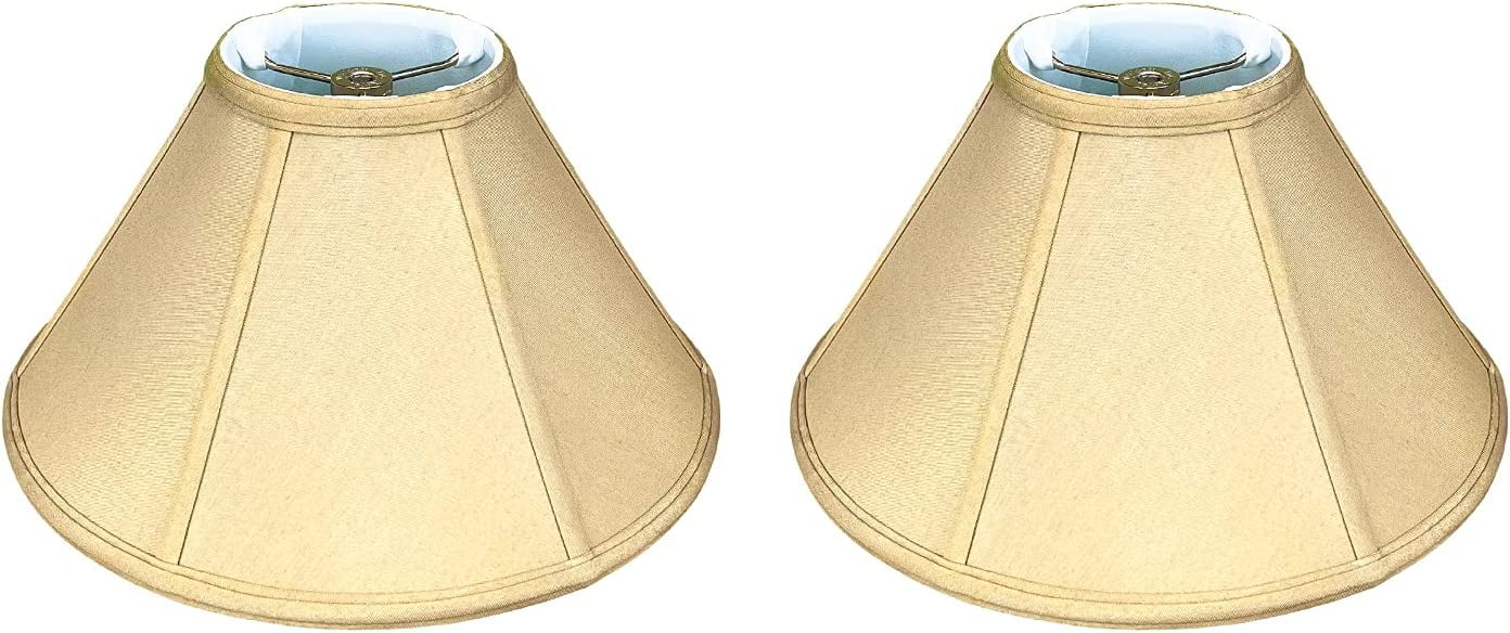 AUCHI Empire Lamp Shade, Antique Gold, 6 x 18 x 11.5