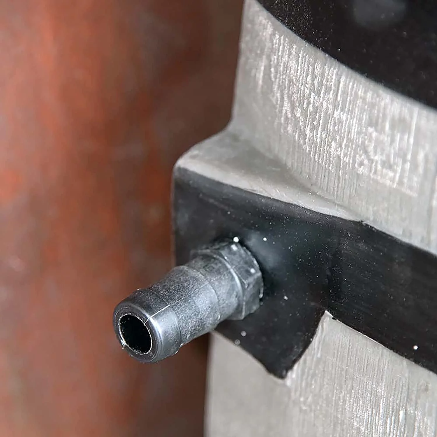 RTS Home Accents 50 Gallon Flat Back Rain Barrel With Kit, Woodgrain With Black Stripes (2 Pack)